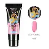 Pegamento para extensión de arte de uñas de cristal de 15ML, sin papel, modelo de extensión de dedo de uña, pegamento de color, 24 colores en stock, suministro de pegamento para esmalte de uñas