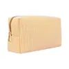 Bolsa de Cosméticos de Gasa de Burbujas Transfronteriza Europea y Americana, Bolsa de Belleza Portátil para Viaje, Bolsa de Almacenamiento de Maquillaje Rayada Estilo Indio al por Mayor