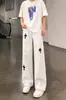 Jeans para hombre de tendencia estilo americano para la calle, nuevo diseño 2026, elegantes y geniales, pantalones casuales rectos de corte holgado para hombre