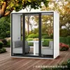 Habitación Insonorizada Inteligente, Cabina Silenciosa, Cabina Insonorizada para Instrumentos Musicales, Cabina de Piano, Habitación Móvil, Cabina de Reducción de Ruido, Almacén Exterior, Estructura de Acero, Móvil