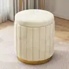 Banqueta de maquiagem, banqueta redonda de luxo leve, banco com armazenamento famoso na internet para quarto, banqueta de sofá, banqueta de penteadeira, pequena cadeira de maquiagem