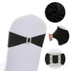 Atacado elástico decorativo flor encosto de cadeira anel retangular alça hotel casamento cadeira elástico kit mesa e cadeira