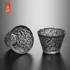 Lugar de fábrica patrón de ojo de martillo japonés taza de té pequeña vidrio resistente al calor tazón de té pequeño taza de té maestro Taza individual juego de té kung fu