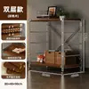 Suporte de bagagem, prateleira de armazenamento multifuncional de chão para casa, prateleira multicamadas estilo japonês para sala de estar ou varanda, prateleira de exibição ajustável