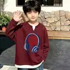 Camiseta Manga Longa Infantil Dois em Um 2026 Nova Coleção Primavera e Outono Estilo Meninos Camiseta Básica Casual Moda Versátil Tendência