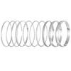 Pulsera de aleación de estilo étnico transfronterizo vintage ancha traje para mujer pulsera dorada lisa pulsera juego de diez piezas