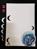 Cartón para envolver flores accesorios para el cabello bolsa de papel con dibujos accesorios papel adhesivo plantilla de papel casera cartón blanco corte de flores broche