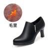 Uma geração de sapatos femininos de couro macio, salto alto, plataforma à prova d'água, elegantes, boca profunda, sapatos femininos, moda feminina, primavera e outono, sapatos de show
