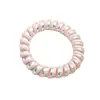 Anillo para el pelo de línea telefónica de sirena de dos colores alta elasticidad cara brillante combinación de colores coloridos cuerda para el pelo sin costuras banda para el pelo