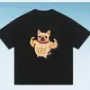 Seda de Leche Ajuste Muscular Perro Bulldog Francés Estampado Perro Holgado Unisex Manga Corta Deporte Fitness Top Creativo para Perros