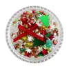 Adesivos de Rosto de Natal em Desenho Animado para Festas de Feriado de Crianças Adesivos de Decoração Facial Lantejoulas de Pérola Maquiagem de Baile de Máscaras