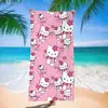 Toalha de Praia Atacado Transfronteiriça Desenho Animado Sanrio, Toalha de Banho de Praia de Secagem Rápida e Absorvente de Água, Toalha Macia Impressa de Microfibra Ultrafina