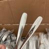 Cuchara sopera Minojia de acero inoxidable 304 de grado alimenticio para el hogar con mango largo, colador para sopa de olla caliente con cuchara sopera profunda