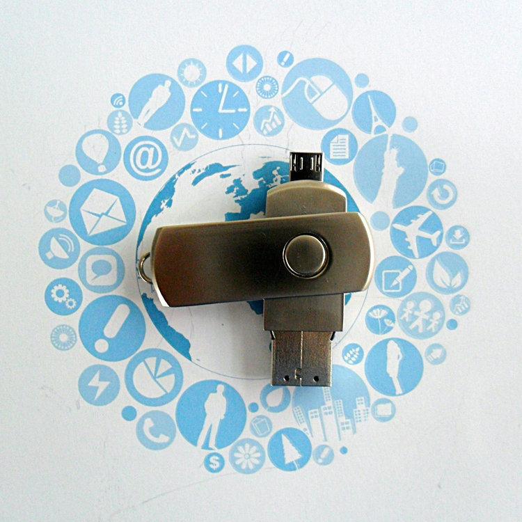 金属旋转OTG手机U盘(3)