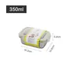 Caixa de Conservação Fresca de Aço Inoxidável 304 Transfronteiriça Caixa de Almoço Selada para Conservar Fresco Caixa Bento para Frutas Caixa de Dumpling Caixa de Armazenamento Refrigerado