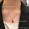 Collar de Calabaza Roja Kirin para Mujer, Chapado en Oro Rosa de 18 Quilates, Año de la Serpiente, Ágata de Fortuna y Prosperidad, Pulsera de Nácar Blanco, Pendientes, Lujo Ligero