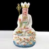 Mármol Blanco Tres Santos de Saha Buda Sakyamuni Bodhisattva Ksitigarbha Bodhisattva Avalokitesvara Adorno para Sala de Buda del Hogar Venta al por Mayor