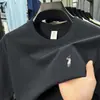 Camiseta de Manga Corta para Hombre con Logo de Pony, Modelo Nuevo 2026, Versátil Casual de Verano, Cuello Redondo