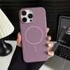 Funda magnética mate para iPhone 18 de un solo color 16 con forro de terciopelo, compatible con Apple 17 Air, funda oficial de TPU para teléfono