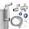 Jingchi Baño Acero Inoxidable 304 Pistola de Bidé para Inodoro Juego Accesorios Modernos Simples para Cisterna de Inodoro Dispositivo de Descarga