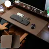 Mouse Pad, Pad de Mesa de Escritório, Pad Grande de Couro de Alta Qualidade para Mesa de Jantar, Resistente a Manchas, Sem Lavagem, Pad de Teclado em Couro, Personalizado de Acordo com Desenhos