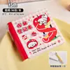Libro de Registro de Tareas Cachorro de Manzana Mini Portátil Hoja de Registro de Finalización de Tareas Estudiantil Bloc de Notas Engrosado