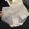 Bragas Sexy de Encaje Estilo Palacio Francés Blanco Rococó para Mujer, Amigables con la Piel, Suaves, No Aprietan, Entrepierna Antibacteriana 10A, Tallas Grandes