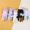 Guantes Calientes de Otoño e Invierno para Niños, Lindos Dibujos Animados para Niñas, Niños y Bebés, Terciopelo Grueso para Ciclismo, Antideslizantes, Cortavientos e Impermeables