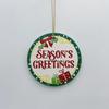Colgante Cerámico Navideño 2024 Transfronterizo Amazon Colgante Redondo para Colgar Adornos para Árbol de Navidad DIY Accesorios
