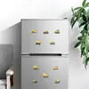 20 Peças de Ímãs de Geladeira Magnéticos Macios de Veículos de Engenharia, Escavadeira Infantil Criativa, Adesivos Magnéticos Decorativos de Metal para Quadro-Negro e Computador