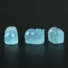 Colgante Pixiu Natural de Aguamarina Desnudo Colgantes de la Fortuna Adornos Pulsera de Cristal Azul Collar Accesorios DIY Venta al por Mayor