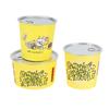 Tazón de Papel Desechable, Caja de Empaque Gruesa de Doble Capa para Llevar, Taza Redonda de Papel de Aluminio Aislante para Latas, Personalizable