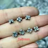 Prata antiga de Shanxi retrô panax notoginseng flor de prata botão de rosa pingente deslizante tampa de borla DIY texto brincar acessórios de joias