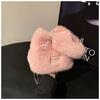 Bolsos de Peluche Transfronterizos para Mujer, Versátil Otoño e Invierno 2026 Nuevo Bolso Cruzado de Cadena de Nicho, Bolso de Cubo Peludo de Mano