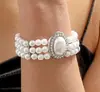 Colar com Pingente Quadrado Esmeralda Retrô Francês Corrente de Clavícula Geométrica Moda Europeia e Americana Luxo Leve