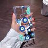 Adecuado para Funda de Teléfono Móvil Samsung S24/25Ultra Popular Ojo Azul Magnético Acrílico S24 Funda Transparente Anticaídas