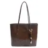 Nova Bolsa de Mão Elegante de Grande Capacidade em Cor Sólida, Bolsa de Ombro Elegante e Versátil para Mulheres, Bolsa Tote para o Dia a Dia