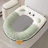Cubierta para asiento de inodoro, nuevo estilo invierno 2026, forrada de felpa, apta para todas las estaciones, almohadilla impermeable para asiento de inodoro para uso doméstico