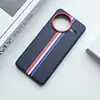 Adequado para Capa de Celular Redmi K80Pro Pocof7Pro Capa Protetora Listrada Criativa K80 Couro Liso F7Ultra