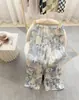 Item de Venda Quente no Verão: Roupa de Casa Feminina, Camisola de Cetim de Viscose, Top de Cor Sólida, Calça de Perna Larga Disponível em Várias Cores