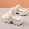 Zapatillas de suela gruesa para mujer, para verano, para exteriores, antideslizantes, transpirables, con plataforma y suela de pastel, resistentes al desgaste, de EVA, para playa y pies antiolores.