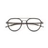 9745 Gafas Linde Sin Tornillos Estilo Novio Personalizado Doble Puente Montura Piloto Titanio Puro Ultraligero Montura de Gafas Ligera