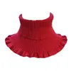 Gola Falsa Feminina Outono e Inverno Gola Alta Personalizada Protetor de Pescoço Gola Alta de Tricô Fio