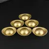 Lingotes de Cobre Banhados a Ouro Sólido para Atração de Riqueza, Decorações para Sala de Estar, Presentes de Inauguração de Casa