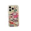 Funda de Teléfono Móvil con Soporte de Cocodrilo Xiaoxin de Dibujos Animados 17Promax Adecuada para 16Pro Magnética de Doble Capa 14Pro/15