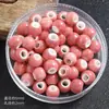 Accesorios bisutería DIY Macaron cuentas de cerámica hechas a mano semiacabadas cuentas sueltas material para abalorios cordón accesorios al por mayor