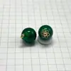 Miçangas de maré nacional botões de imitação de jade de vidro novo cheongsam chinês contas redondas 10mm à vista multicoloridas podem ser selecionadas