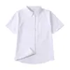 Uniforme Jk Camisa Básica Blanco Leche con Tapeta de Esquina y Tapeta de Botones Superior Versátil para Estudiante Estilo Japonés de Manga Corta