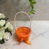 Mini Arreglo Floral Tejido Cesta de Flores Pequeña Portátil Venta al por Mayor Pequeña Decoración para el Hogar Ratán Estilo Pastoral Cesta de Almacenamiento Cesta Cesta de Flores