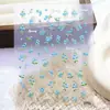 Adesivos para Nail Art Série Floral Frescor da Primavera 5D Florais em Relevo Adesivos Doces para Unhas Adesivos para Planner